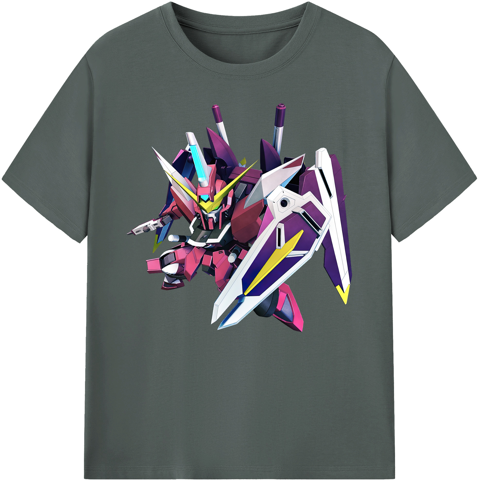 （画像用） 機動戦士ガンダム Mobile Suit Gundam 綿100％ メンズ半袖Tシャツ｜肌触りやわらか＆通気性